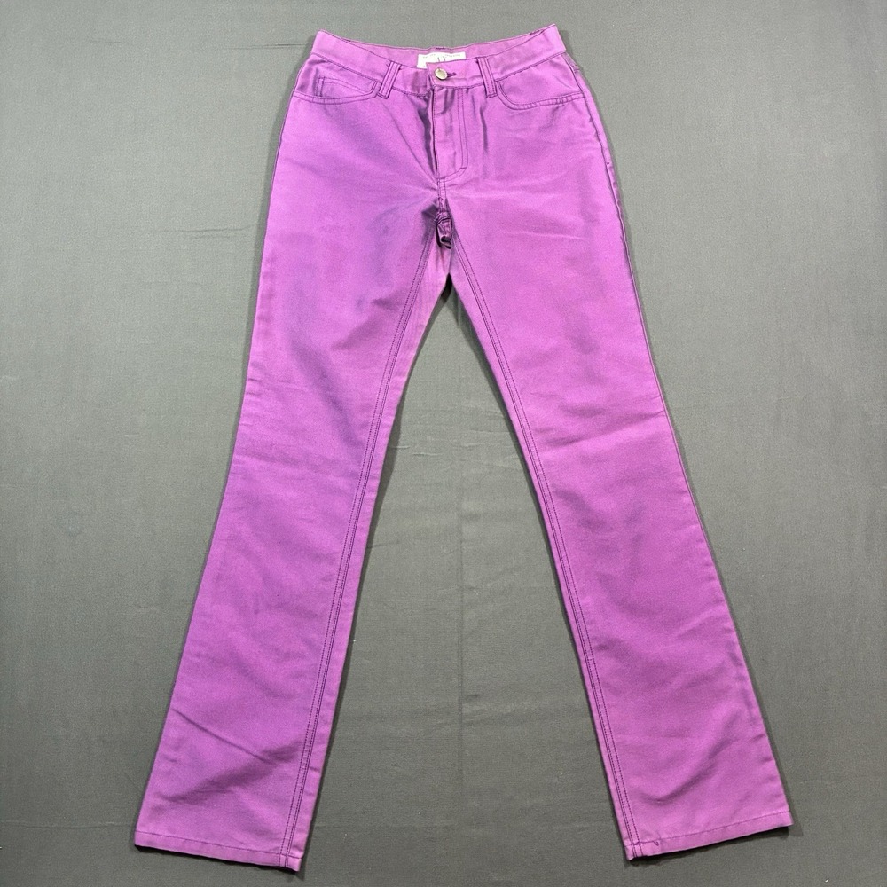 Vintage Armani Exchange AX Purple Bootcut Pants Women's Size 0 Y2K Cotton Blend
